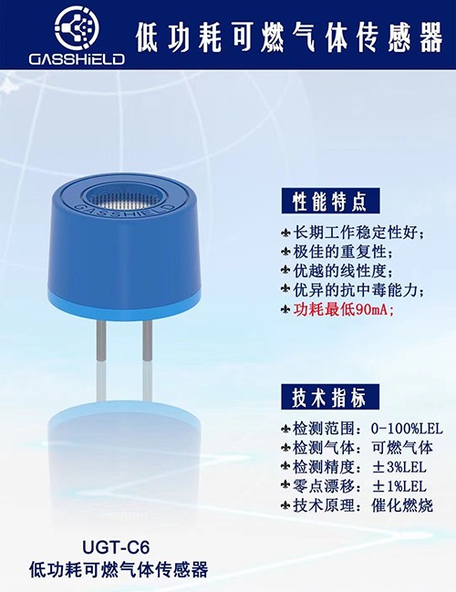 低功耗抗震型可燃氣體傳感器